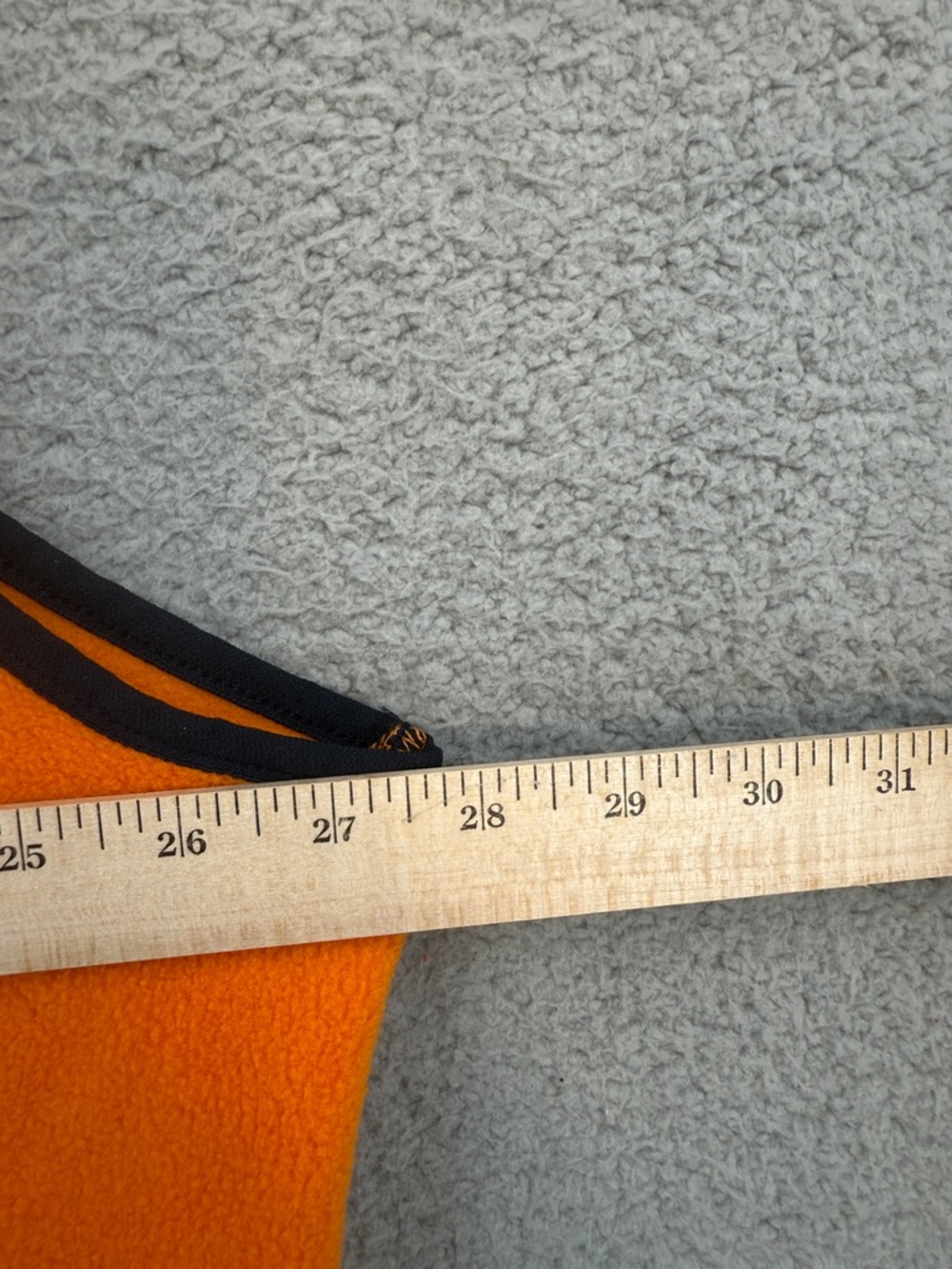 Columbia PFG Mens 2XL Orange Fleece  full zip Vest with Black Trim Fishing - Picture 5 of 9